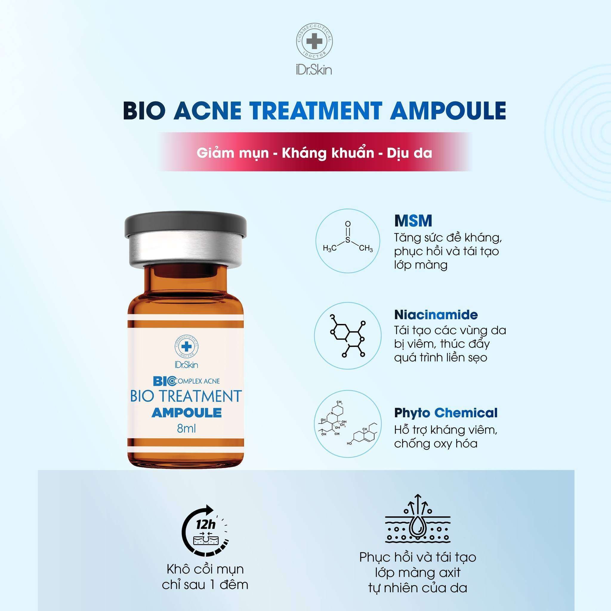 Tinh chất trị mụn BioComplex Acne Treatment Ampoule Idrskin