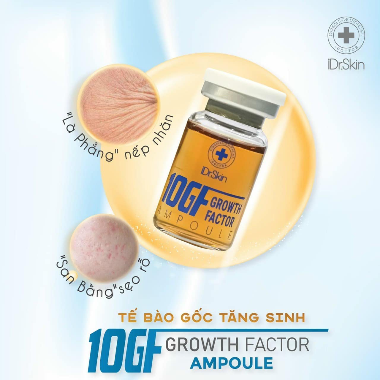 Tế bào gốc phục hồi da mỏng yếu 10GF Growth Factor Idrskin