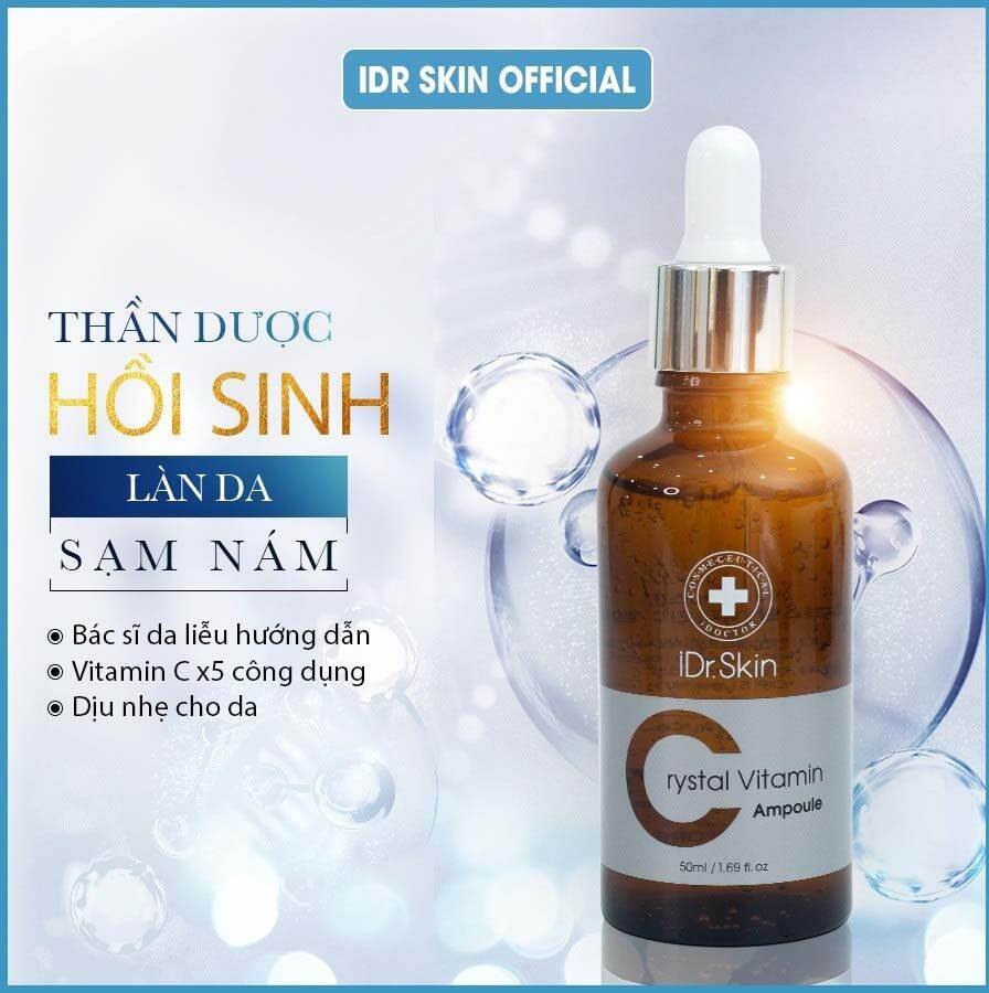 Tinh chất serum cho làn da trắng sáng Crystal Vitamin C Ampoule Idrskin