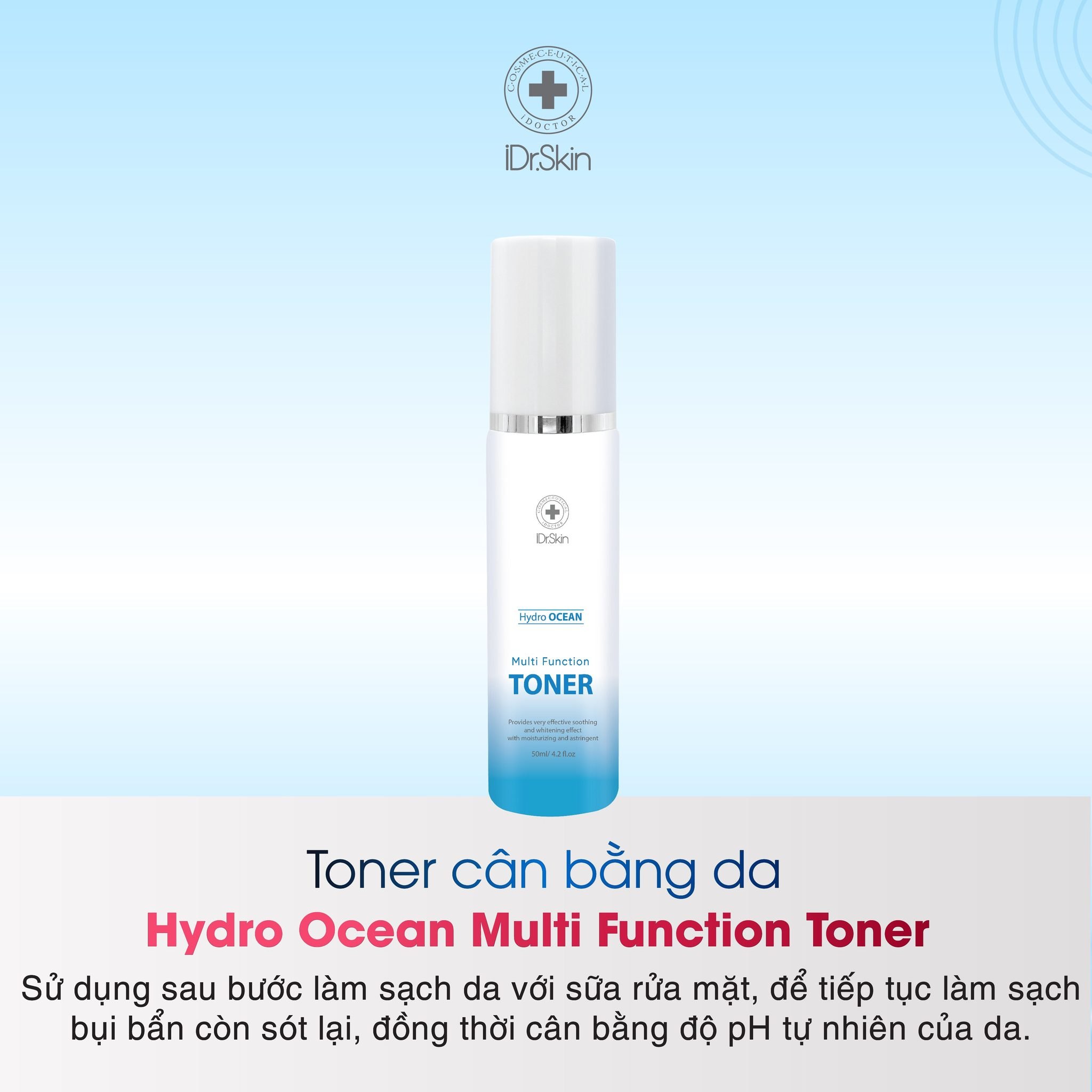 Toner cân bằng độ ẩm cho da Multi Function Toner Idrskin