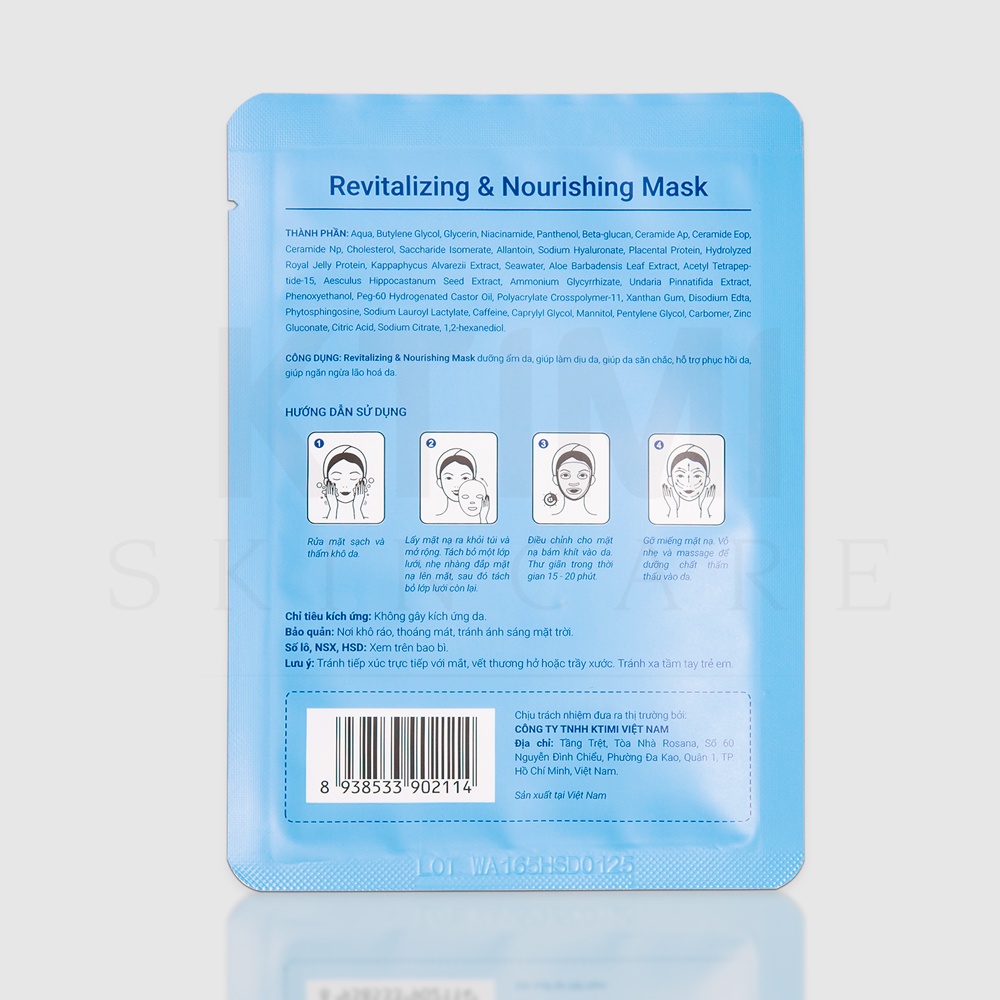 Mặt nạ KTIMI  Skin Solution Revitalizing & Nourishing Mask