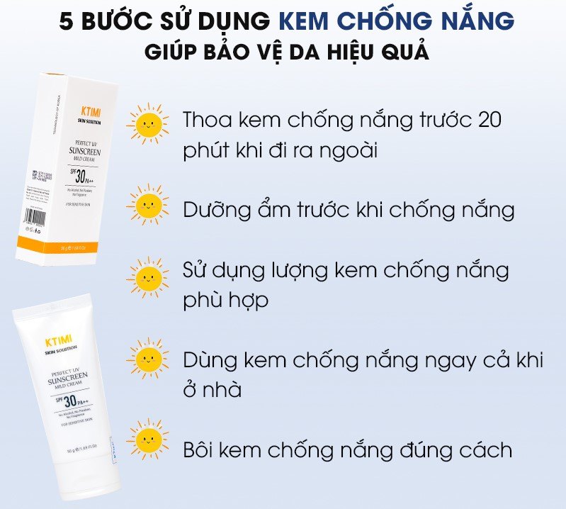 Kem chống nắng KTIMI Perfect UV Sunscreen SPF30 PA++