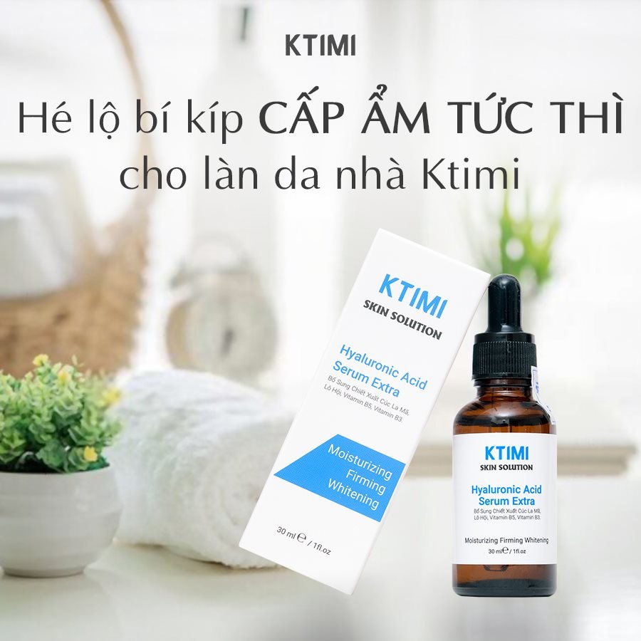 Serum cấp ẩm căng mịn da HYALURONIC ACID SERUM EXTRA KTIMI