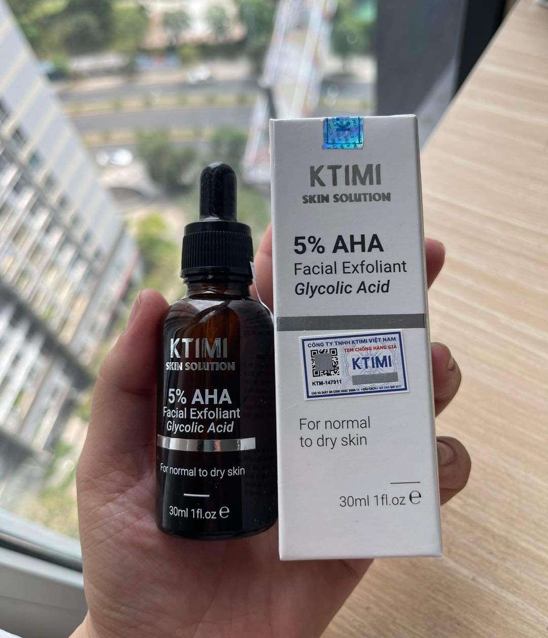 Serum tẩy tế bào chết KTIMI AHA 5% Facial Exfoliant Glycolic Acid