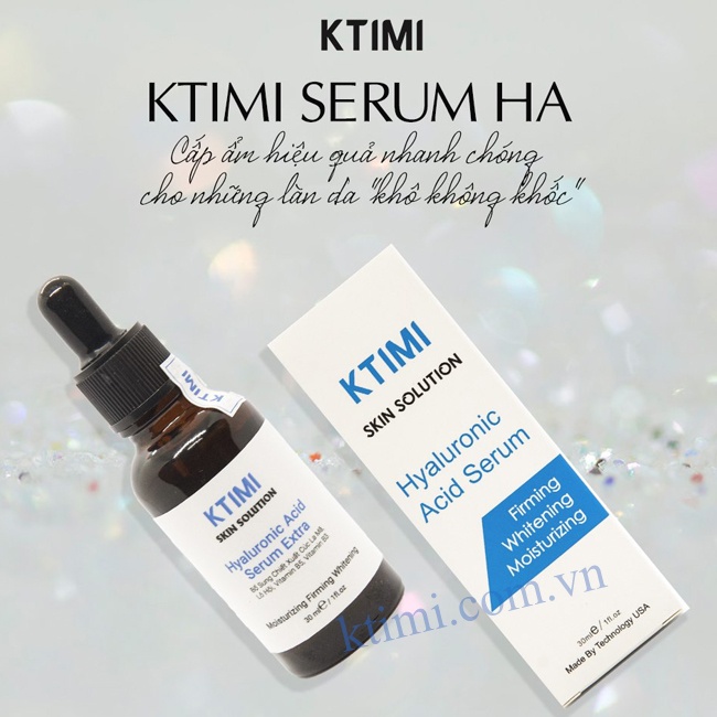 Serum cấp ẩm căng mịn da HYALURONIC ACID SERUM EXTRA KTIMI