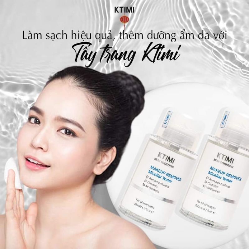 Nước tẩy trang KTIMI MAKEUP REMOVER MICELLAR WATER 200ml