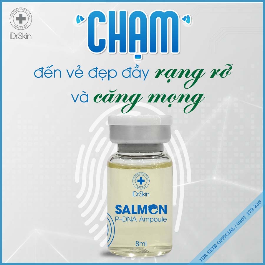 Tế bào gốc cho làn da trẻ hoá căng bóng Salmon P-DNA Ampoule Idrskin