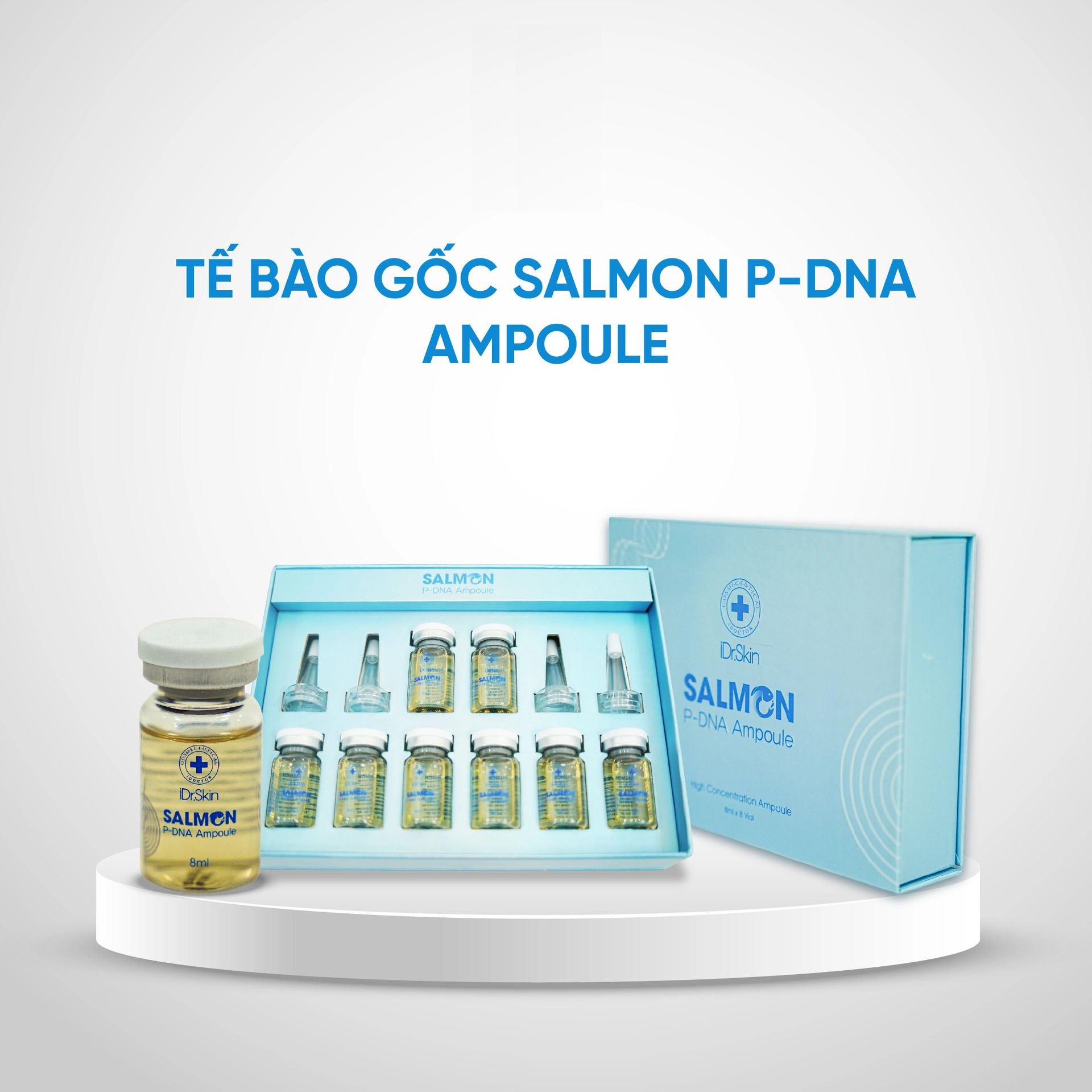 Tế bào gốc cho làn da trẻ hoá căng bóng Salmon P-DNA Ampoule Idrskin