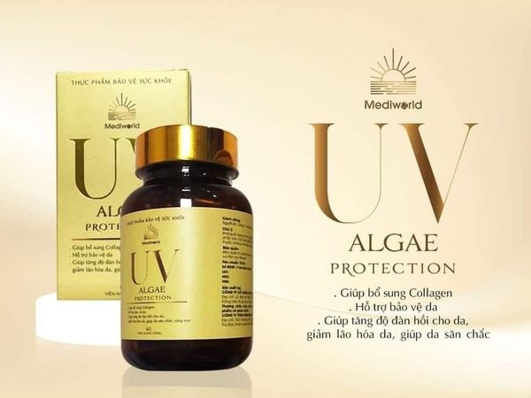 Viên uống bảo vệ da bổ sung collagen UV ALGAE PROTECTION Mediworld