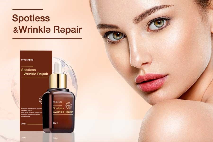 Serum mờ thâm, giảm nếp nhăn, giảm bọng mắt SPOTLESS & WRINKLE REPAIR Mediworld