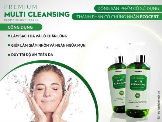 Sữa rửa mặt PREMIUM MULTI CLEANSING Mediworld 150g