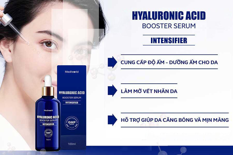 Serum cấp ẩm khoá ẩm HYALURONIC ACID BOOSTER SERUM Mediworld