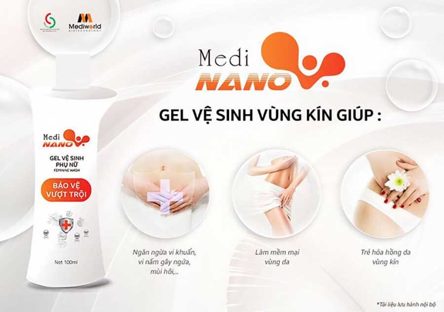 Gel vệ sinh phụ nữ MEDINANO Mediworld 100ml