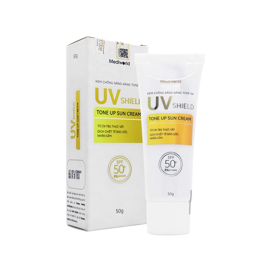 Kem chống nắng Make Up UV SHIELD TONE UP SUN CREAM Mediworld