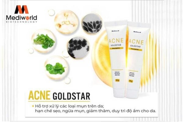 Kem giảm mụn nhanh, loại bỏ mụn tái phát Mediworld Acne GoldStars