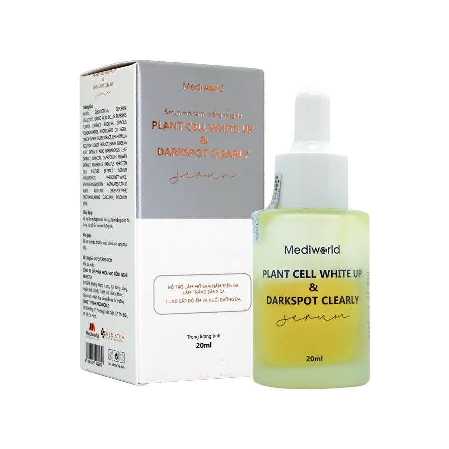 Tinh chất hỗ trợ trắng da mờ nám, tàn nhang Plant Cell White Up & Darkspot Clearly Mediworld