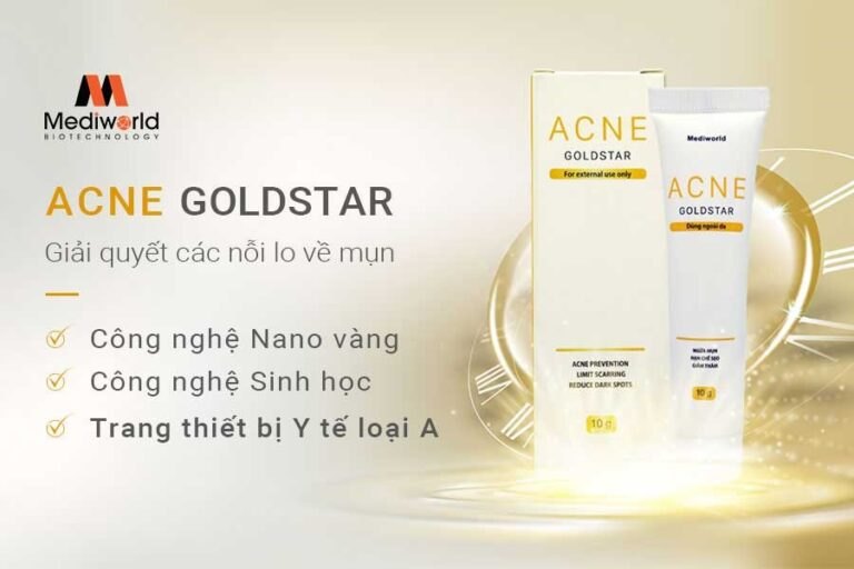 Kem giảm mụn nhanh, loại bỏ mụn tái phát Mediworld Acne GoldStars