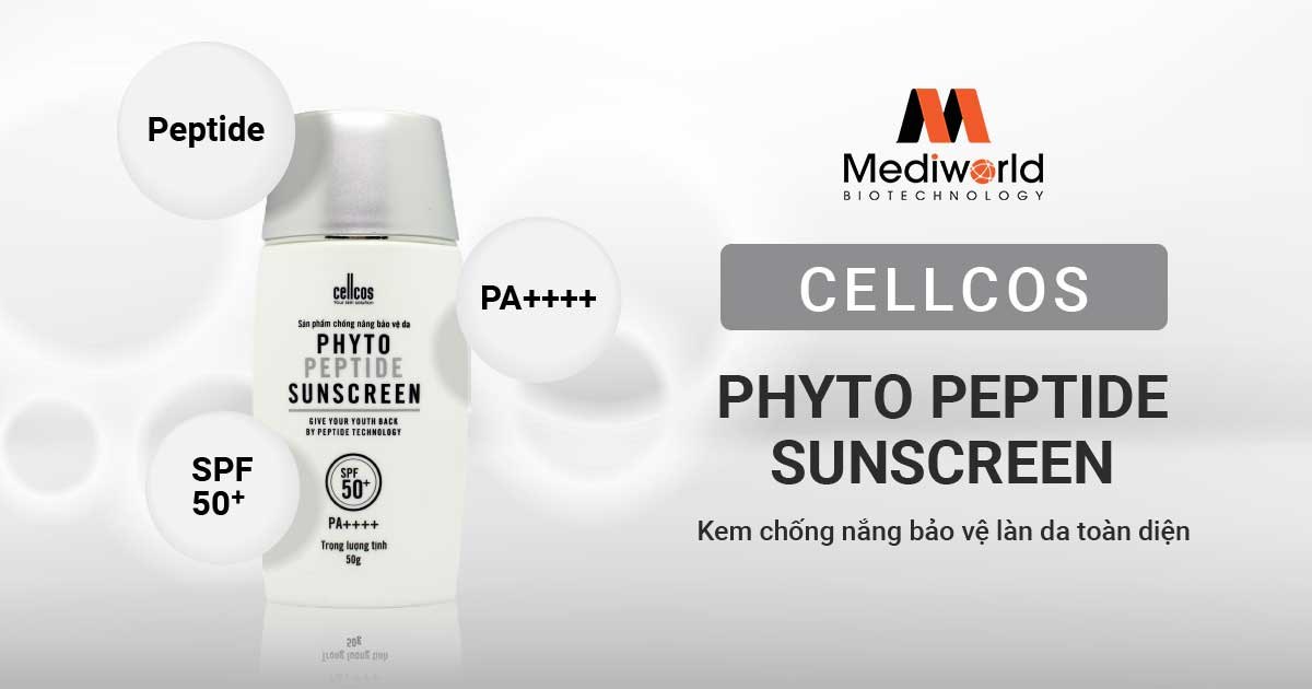 Kem chống nắng peptite cho da sau xâm lấn, chống ánh sáng xanh Phyto Peptide Sunscreen Mediworld