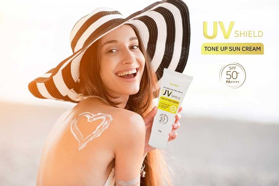 Kem chống nắng Make Up UV SHIELD TONE UP SUN CREAM Mediworld