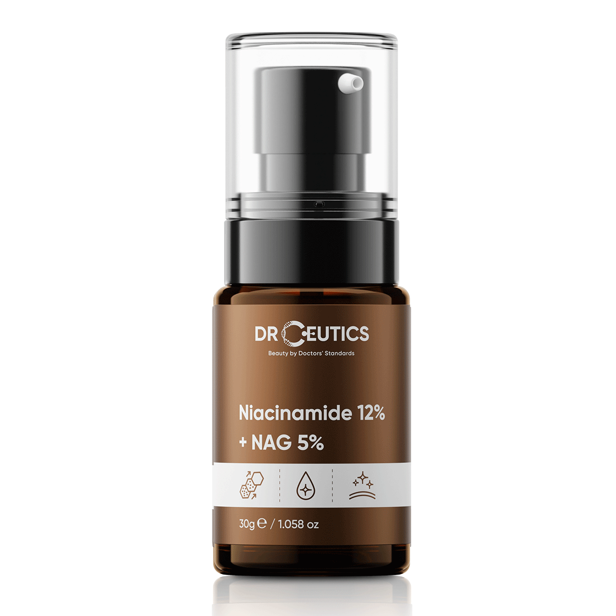 Serum giảm thâm, sáng da, kiềm dầu DrCeutics Niacinamide 12% + NAG 5% 30ml