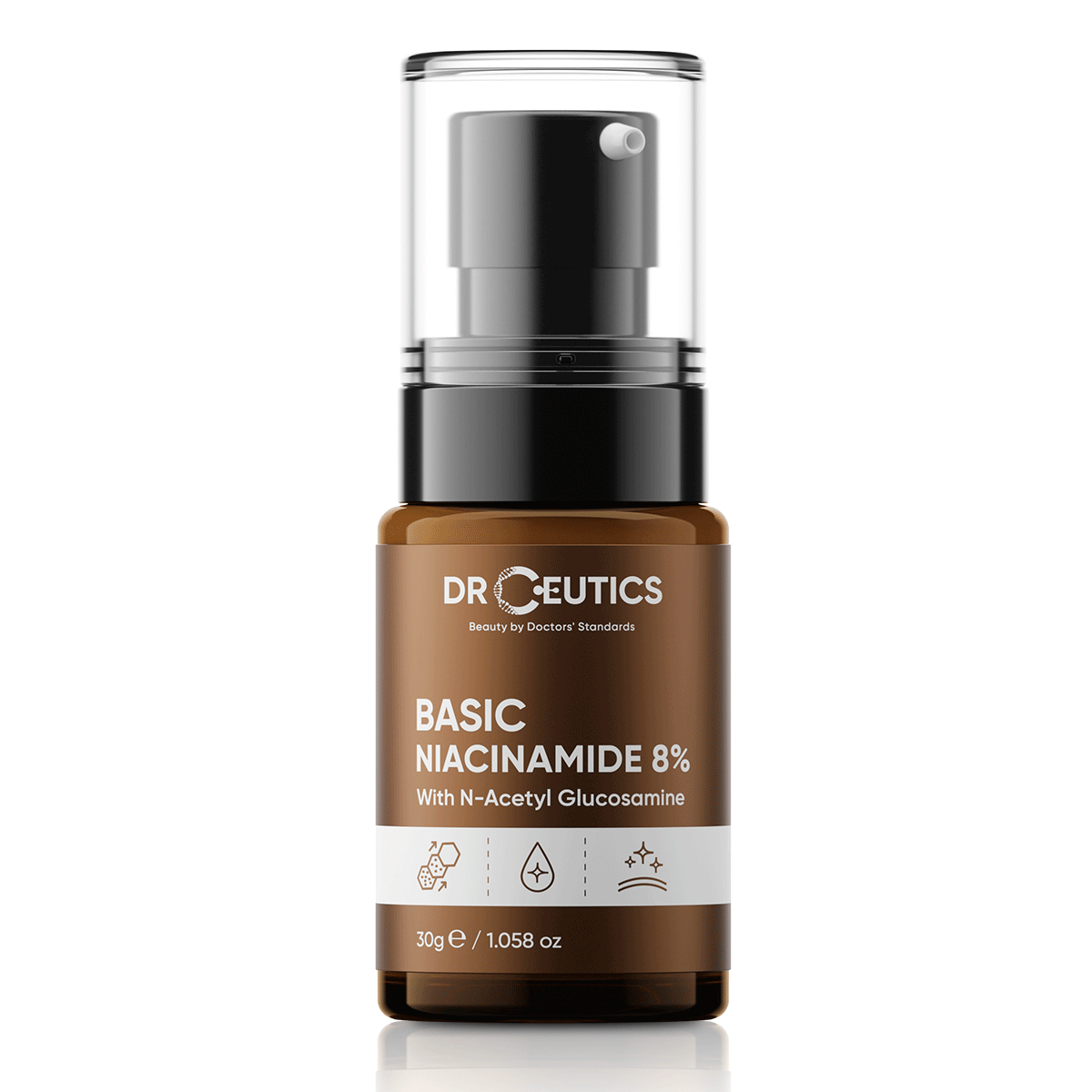 Serum làm sáng da DrCeutics Vitamin B3 8% Niacinamide 8% + NAG + Kẽm PCA 30gr