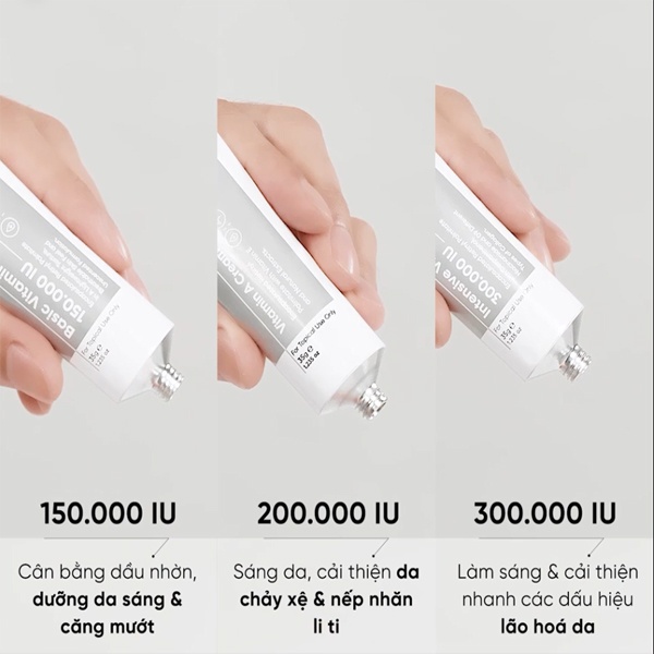 Kem dưỡng DrCeutics Intensive Vitamin A Cream 300.000 IU 35g