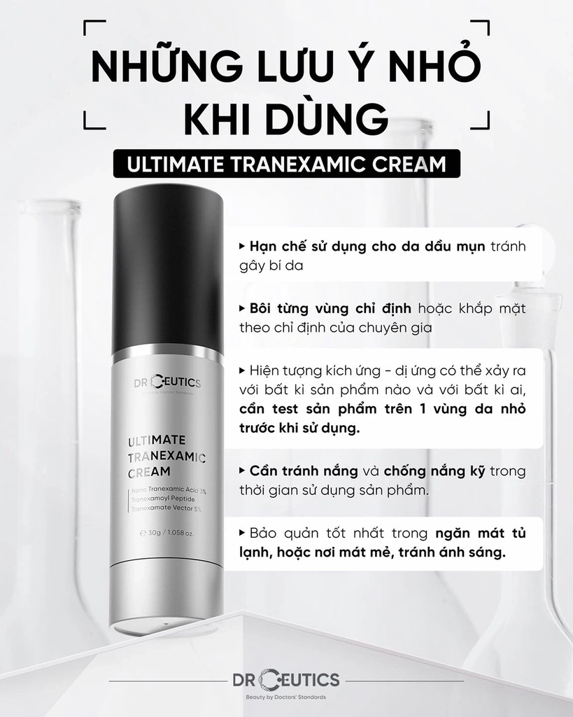 Kem dưỡng sáng da DrCeutics Ultimate Tranexamic Cream 30g