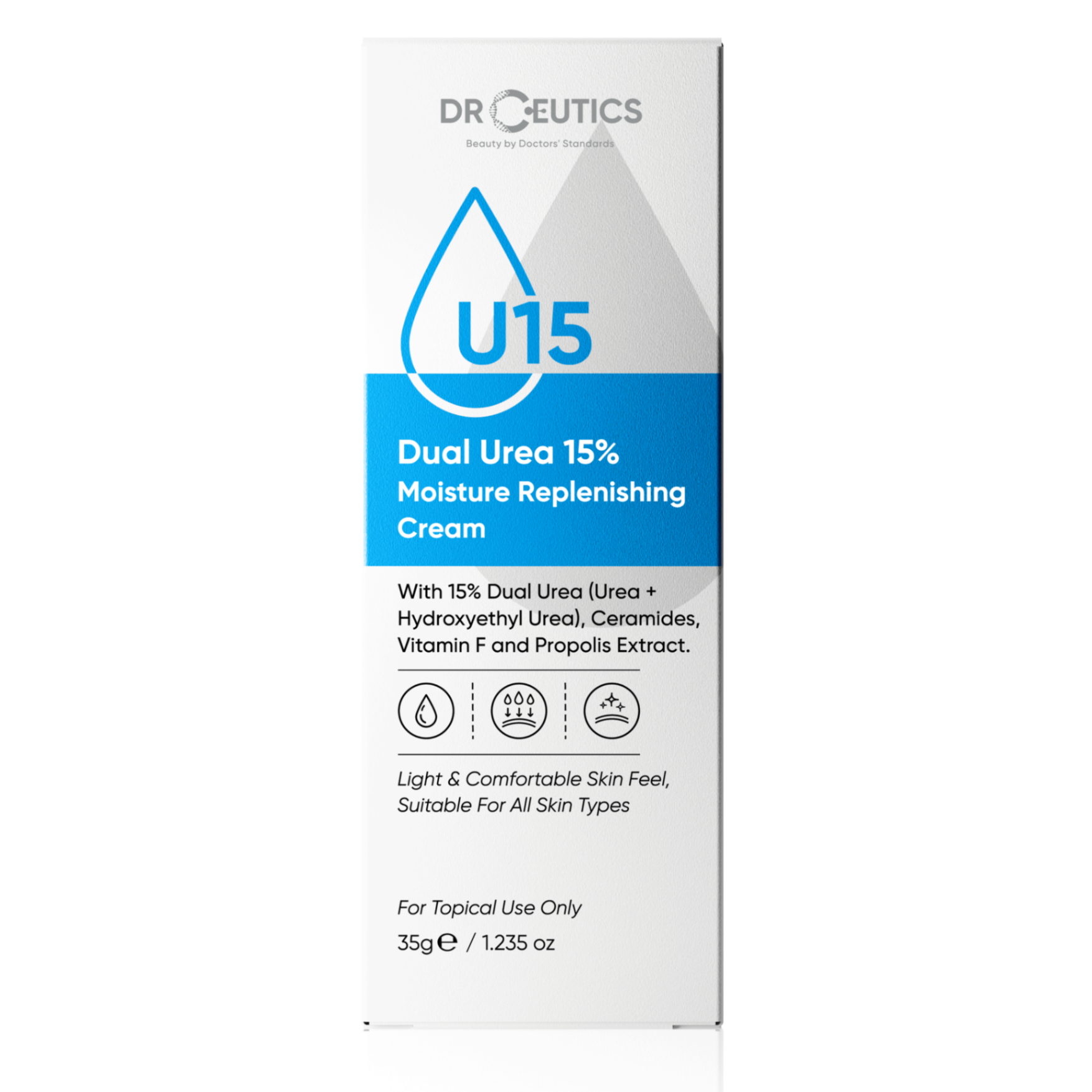 Kem cấp ẩm căng mịn DrCeutics Dual Urea 15% Moisture Replenishing Cream 35g