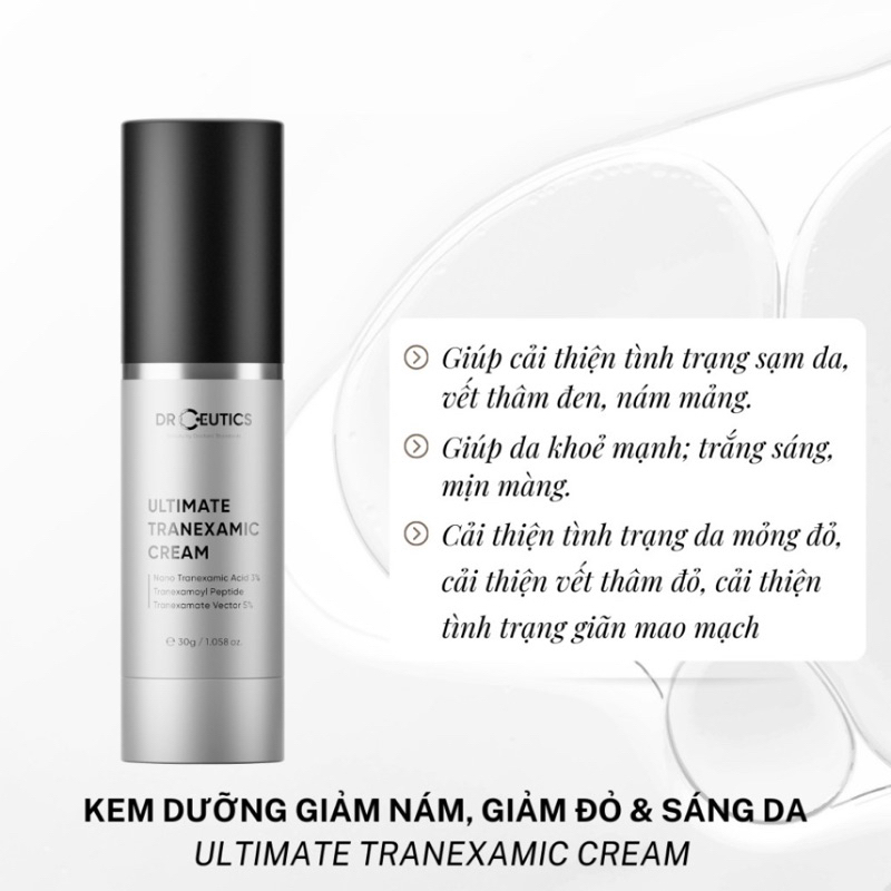 Kem dưỡng sáng da DrCeutics Ultimate Tranexamic Cream 30g