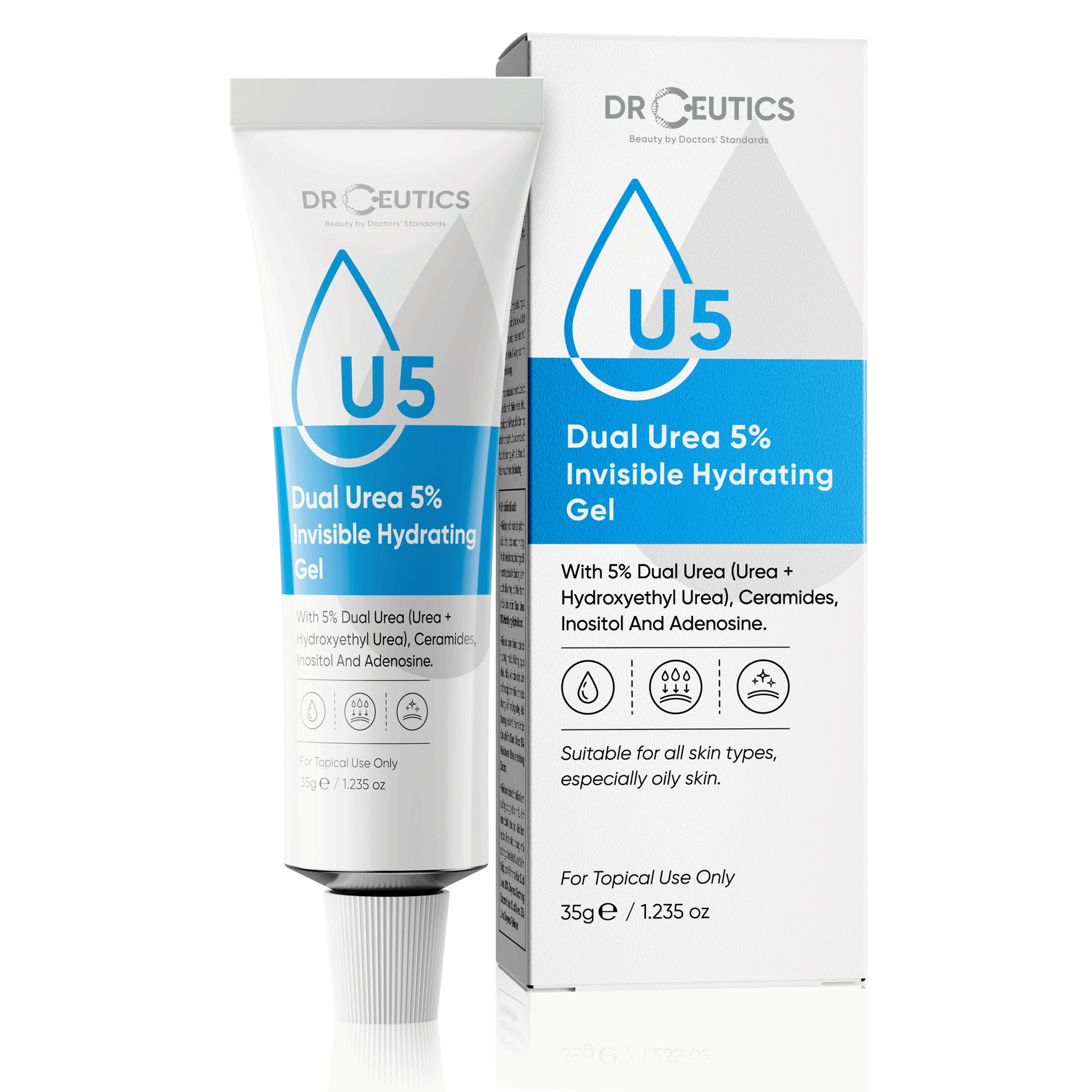 Gel cấp ẩm DrCeutics Dual Urea 5% Invisible Hydrating Gel  35ml