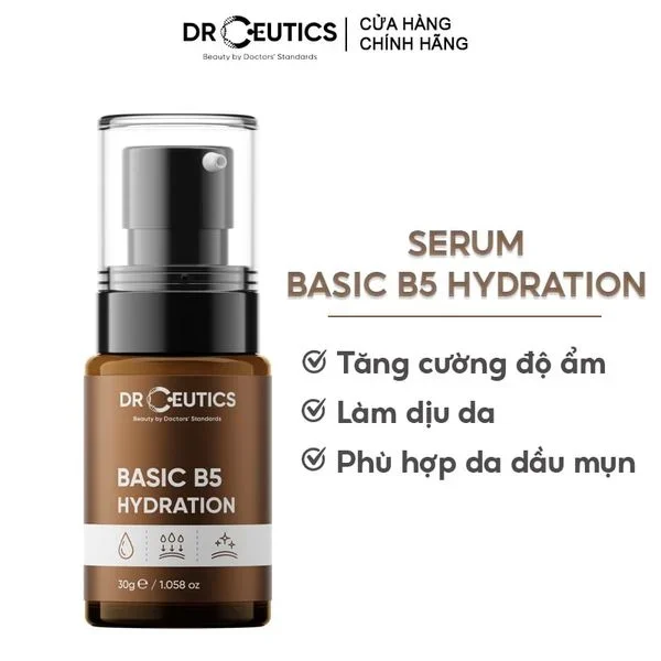 Serum cấp ẩm nuôi dưỡng da Drceutics Basic HA Hydration 30g