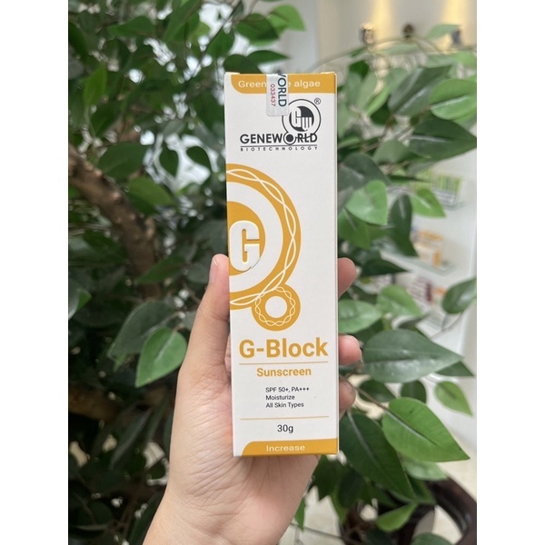 Kem chống nắng cho da sau xâm lấn Geneworld G-Block 30g