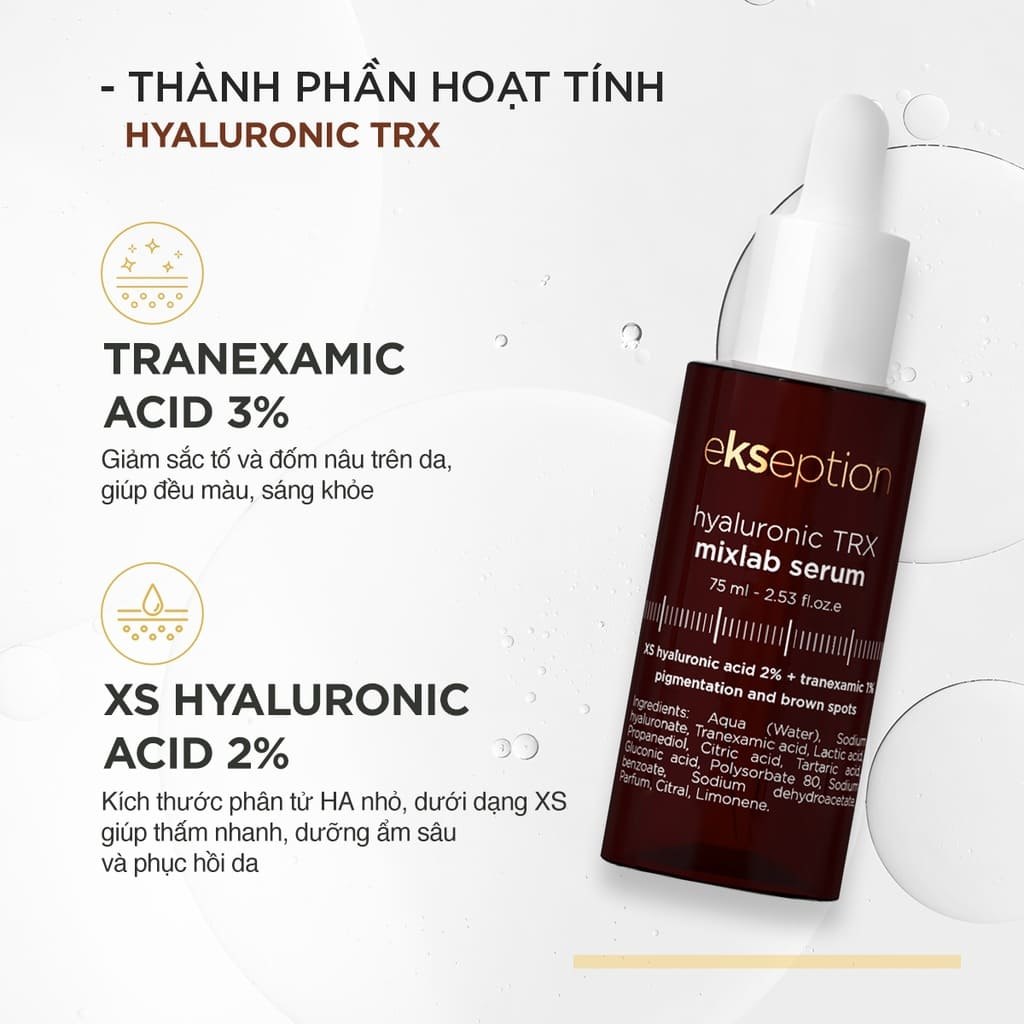 Tinh chất sáng da Ekseption Hyaluronic TRX Mixlab Serum