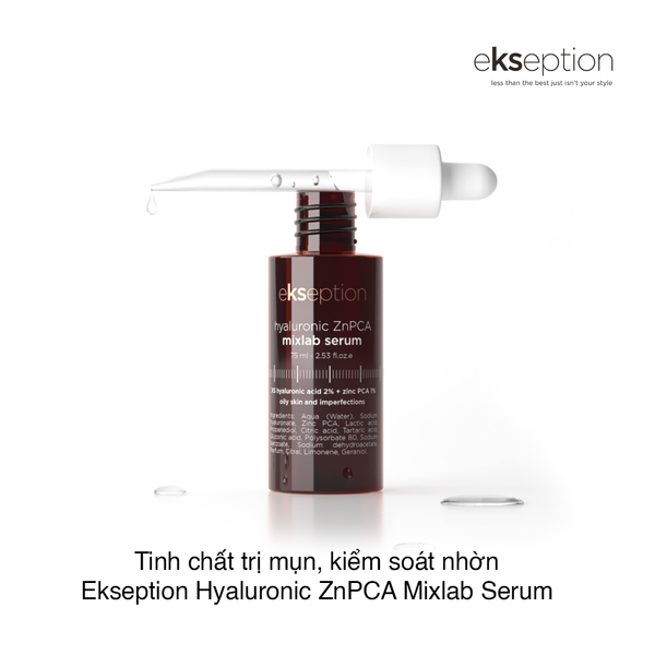 Tinh chất kiềm nhờn Ekseption Hyaluronic ZnPCA Mixlab Serum