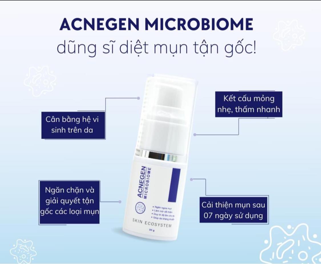 Gel lợi khuẩn loại bỏ mụn viêm Geneworld ACNEGEN MICROBIOME