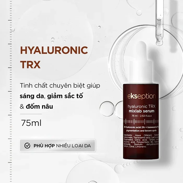 Tinh chất sáng da Ekseption Hyaluronic TRX Mixlab Serum