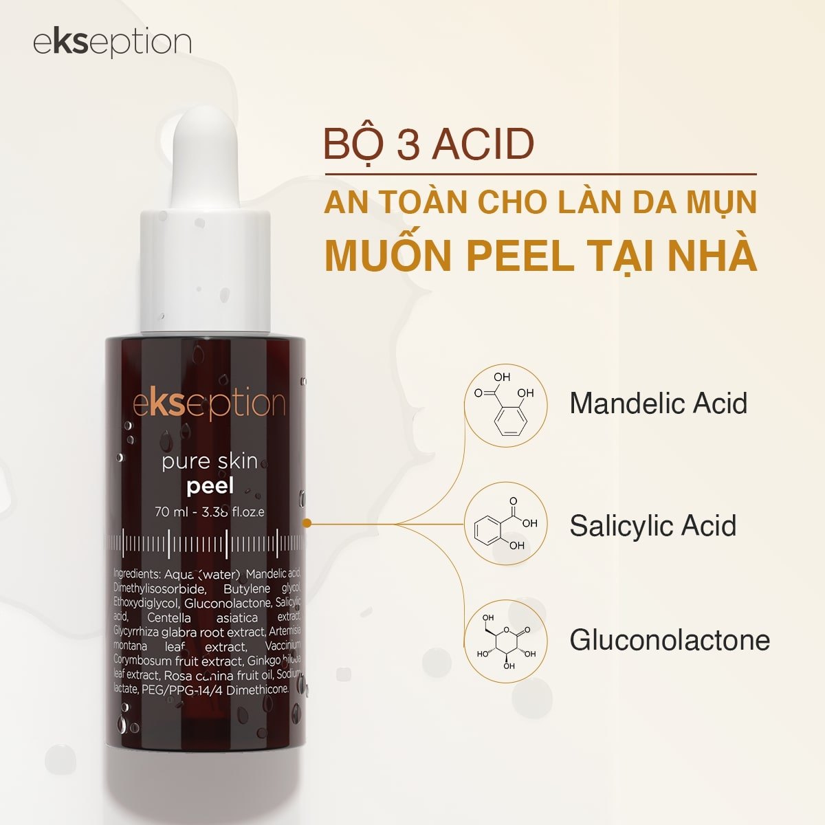 Tinh chất giảm mụn Ekseption Pure Skin Peel