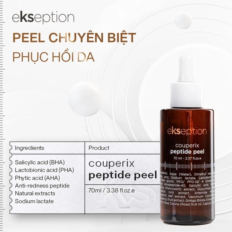 Tinh chất phục hồi da mỏng yếu Ekseption Couperix Peptide Peel