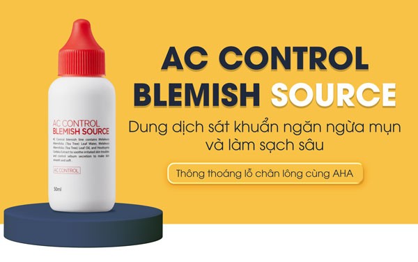 Dung dịch làm sạch da mụn AC Control Blemish Source GoodnDoc 50ml