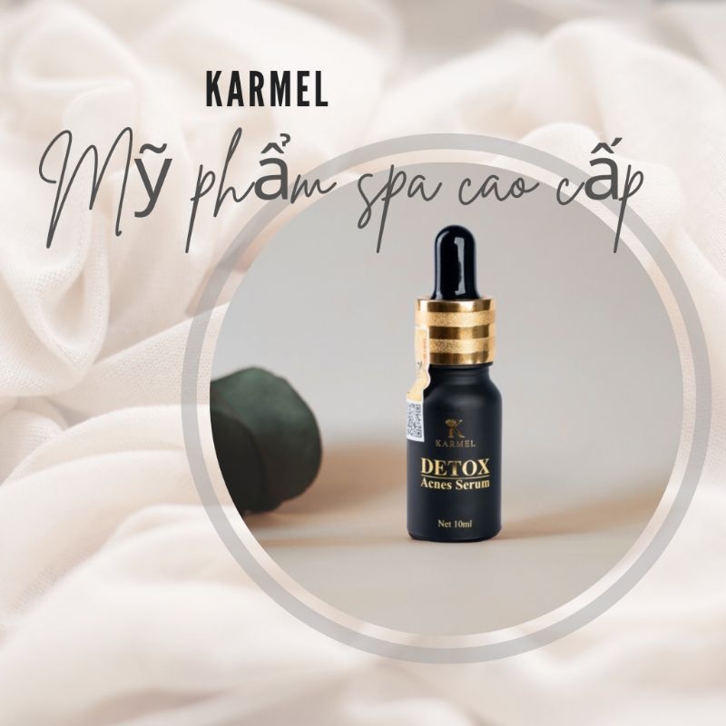 Serum loại bỏ mụn đầu đen bã nhờn dưỡng trắng da Detox Acnes Karmel