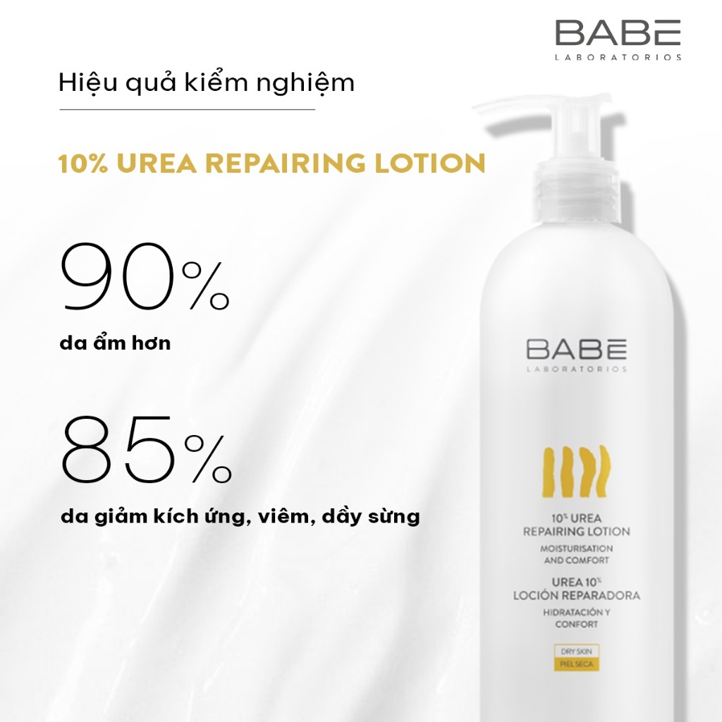 Kem dưỡng ẩm Babe toàn thân cho da khô Babe 10% Urea Repairing Lotion