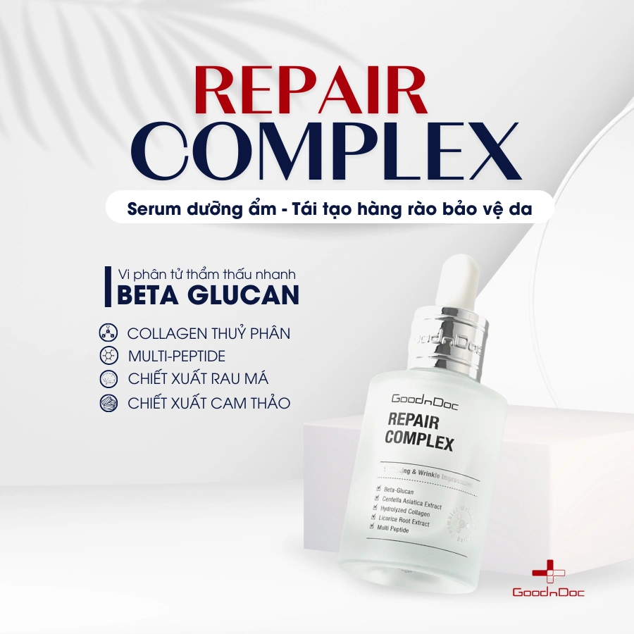 Serum phục hồi cải thiện hàng rào bảo vệ da GoodnDoc Repair Complex 30ml