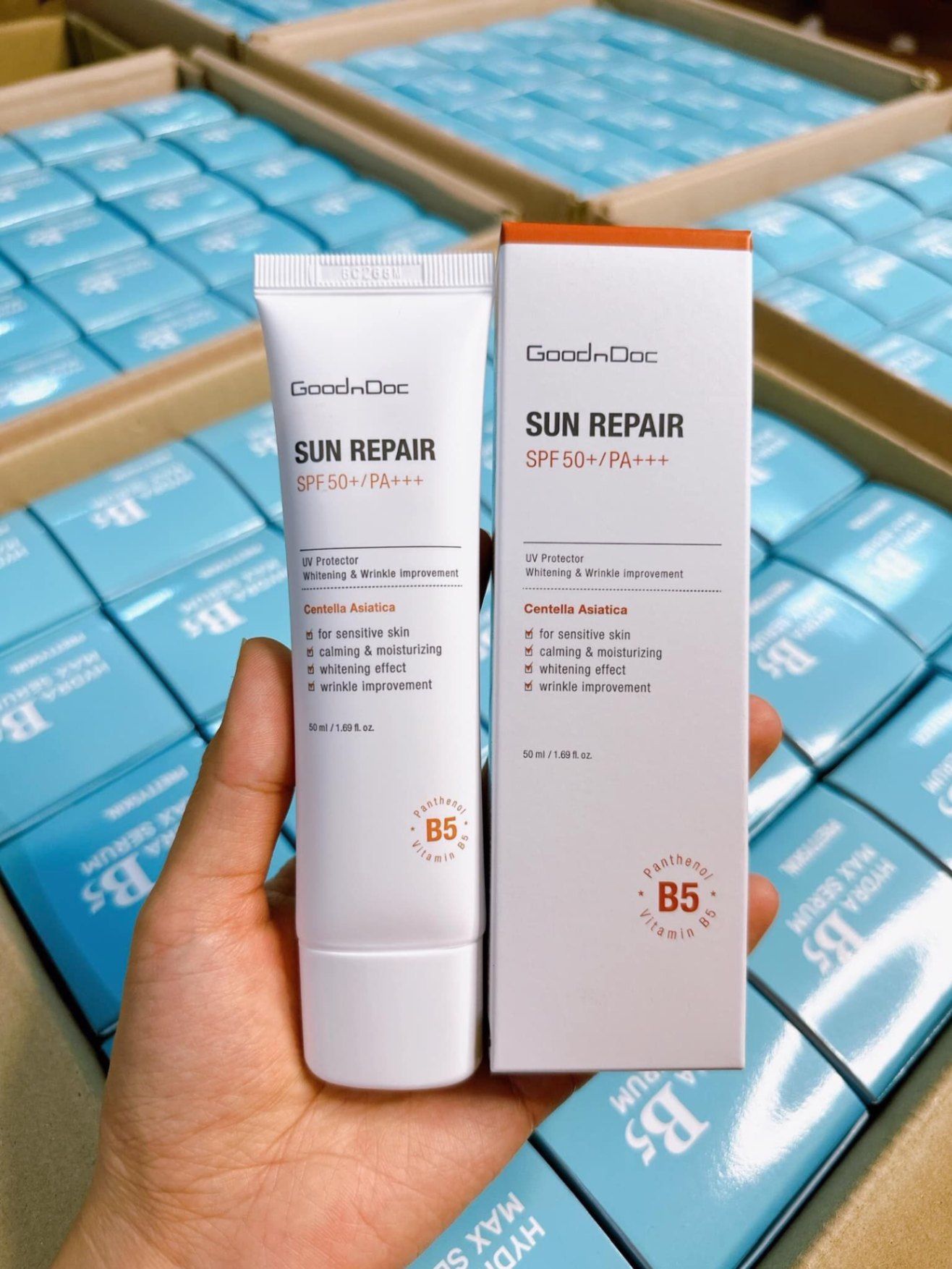 Kem chống nắng GoodnDoc Sun Repair SPF50+/PA+++ 50ml