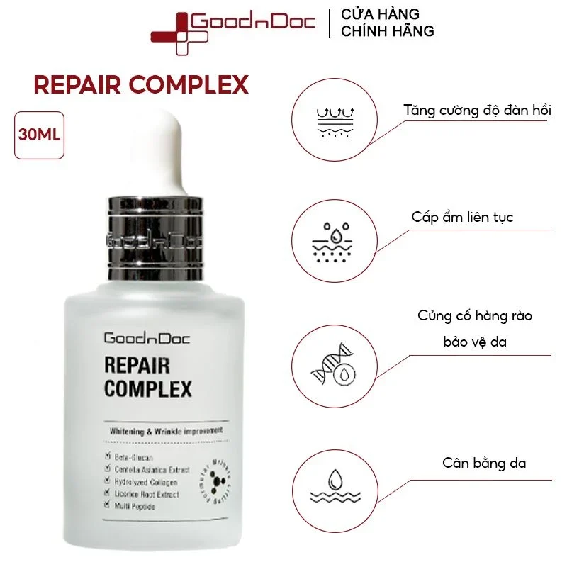 Serum phục hồi cải thiện hàng rào bảo vệ da GoodnDoc Repair Complex 30ml