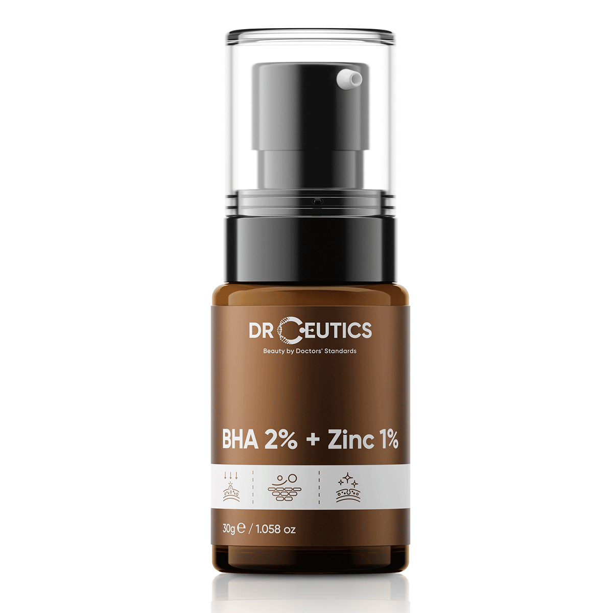 Serum làm giảm và ngừa mụn Dr Ceutics BHA 2% + Zinc 1% 30 ml