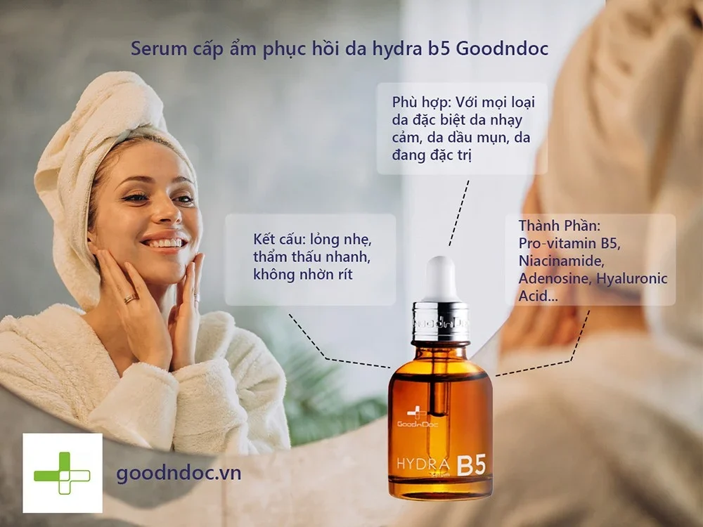 Serum cấp ẩm phục hồi da Hydra B5 Serum GoodnDoc 30ml