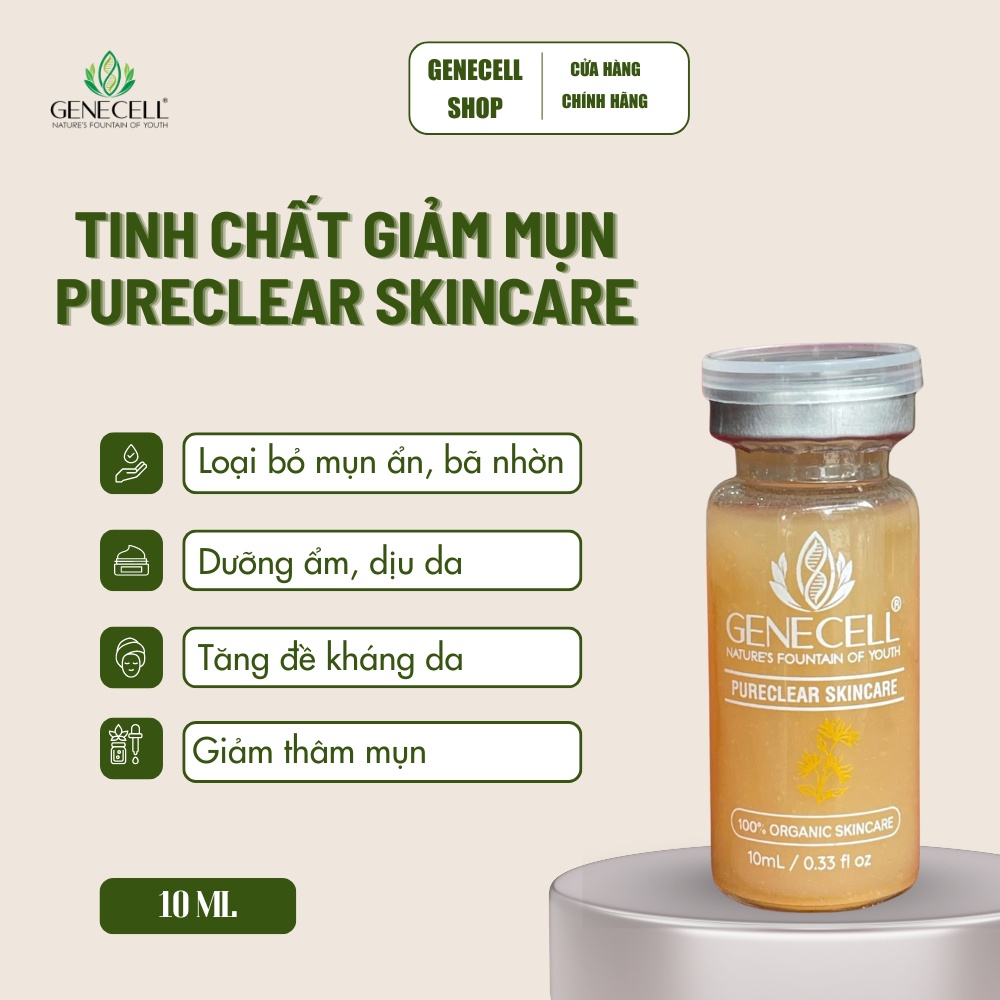 Tinh chất Genecell loại bỏ mụn Genecell Pureclear Skincare 10ml