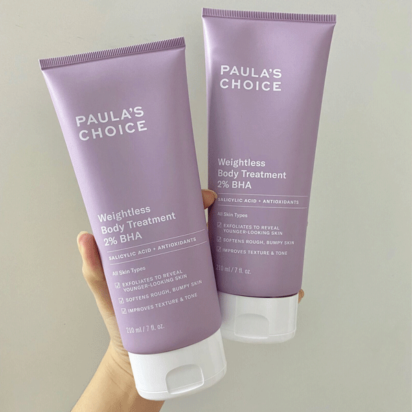 Kem Dưỡng Thể Tẩy Tế Bào Chết Thu Nhỏ Lỗ Chân Lông Paula's Choice Weightless Body Treatment 2% BHA 210ml