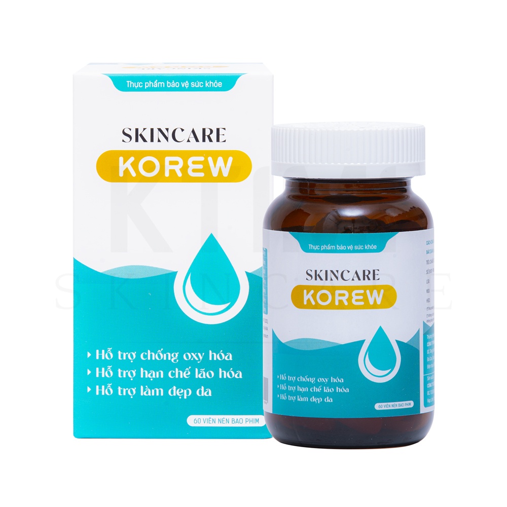 Viên uống trắng da mờ nám Skincare Korew hộp 60 viên