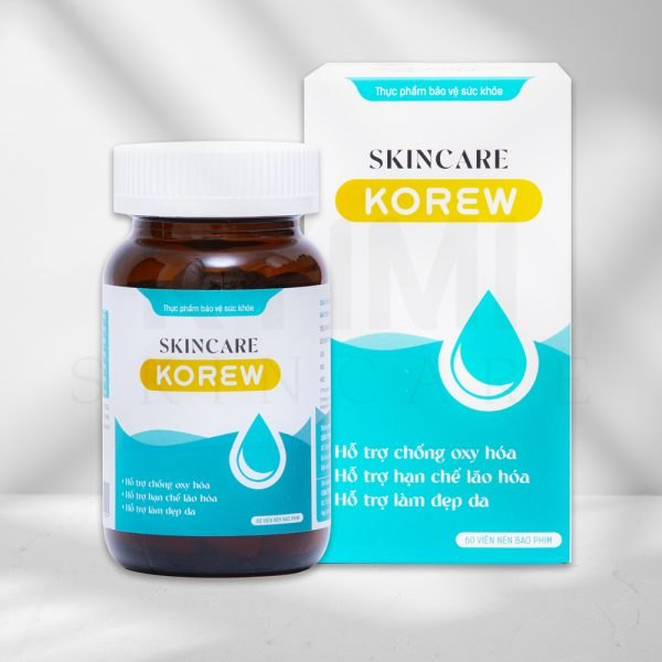 Viên uống trắng da mờ nám Skincare Korew hộp 60 viên